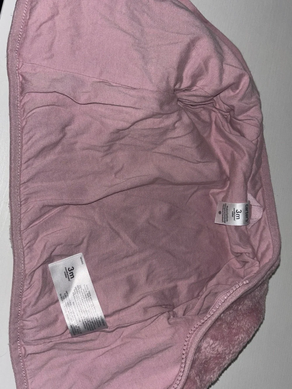 Carter's: Mauve Pink Faux Fur Zip Jacket